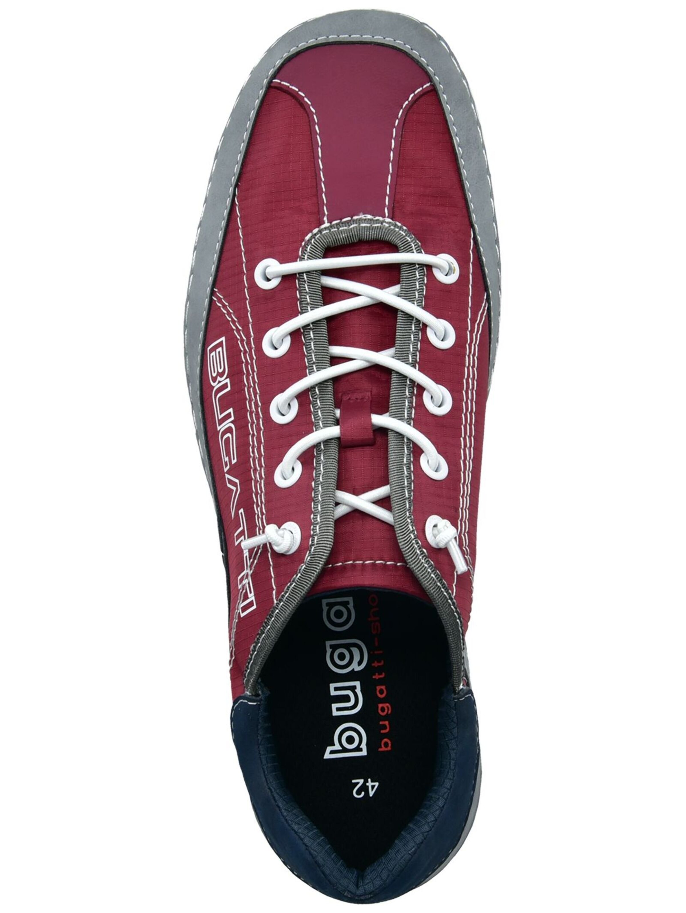 Baskets basses bugatti en rouge