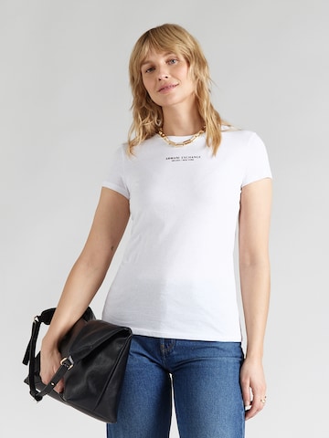 ARMANI EXCHANGE T-Shirt in Weiß: Vorderseite