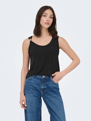 JDY Top 'JDYUFFA' - Čierna: predná strana