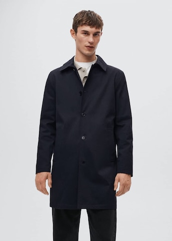 MANGO MAN Between-Seasons Coat 'Chayton' in Blue: front