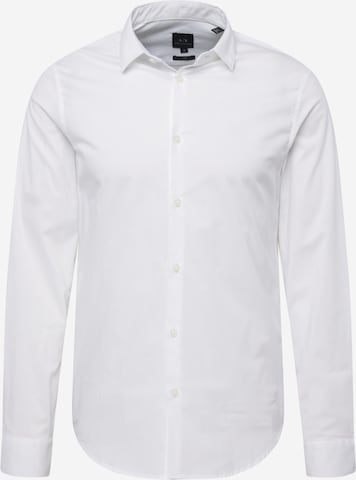 Chemise 'Tessuto' ARMANI EXCHANGE en blanc : devant