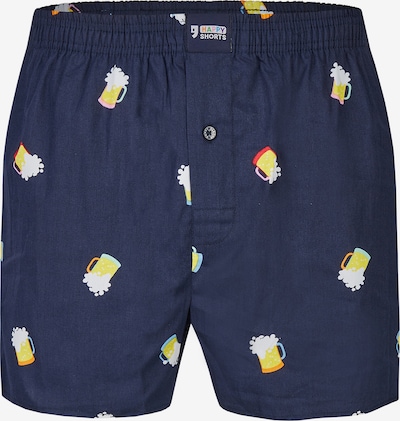 Happy Shorts Boxershorts in blau / gelb / rot / weiß, Produktansicht