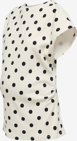 Only Maternity T-shirt 'OLMLia' en S en ivoire / noir, Vue avec produit