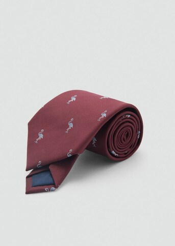 MANGO MAN Tie 'Animal' in Red