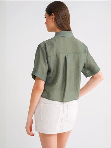 MixRay Bluse in Grün