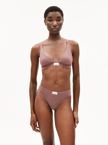 ARMEDANGELS Bustier BH 'OSILAARI RIB' in Lila: voorkant