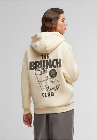 Miss Tee Sweatshirt 'The Brunch Club' in Beige: front