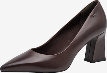 Pumps de la Tamaris pe maro: față
