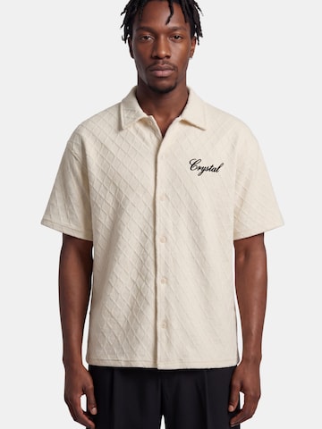 Crystal Paris Regular fit Overhemd 'Porto' in Beige: voorkant