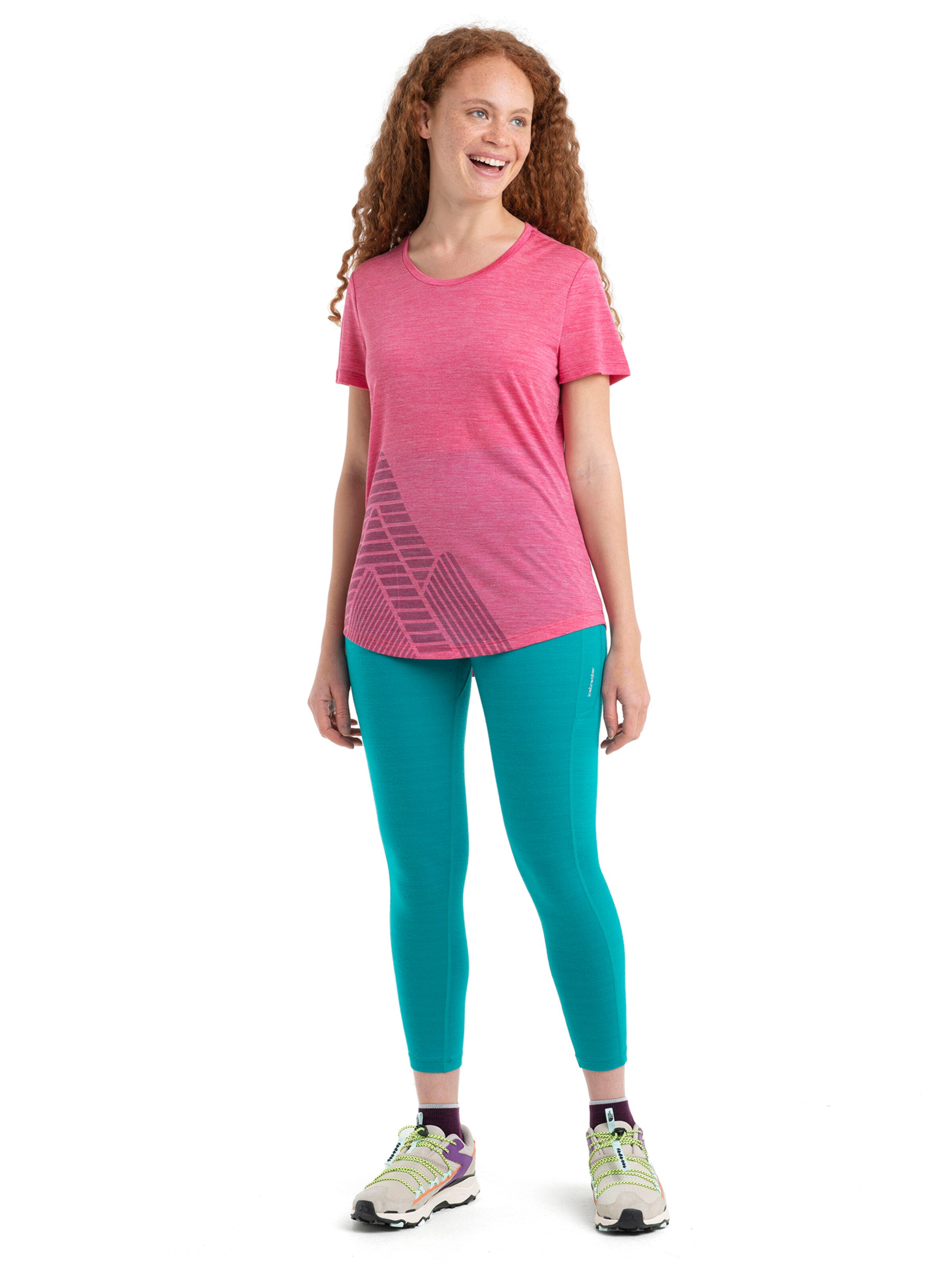 ICEBREAKER Skinny Legging 'Fastray' in Grün