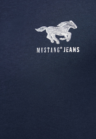 MUSTANG T-Shirt ' Austin ' in Blau