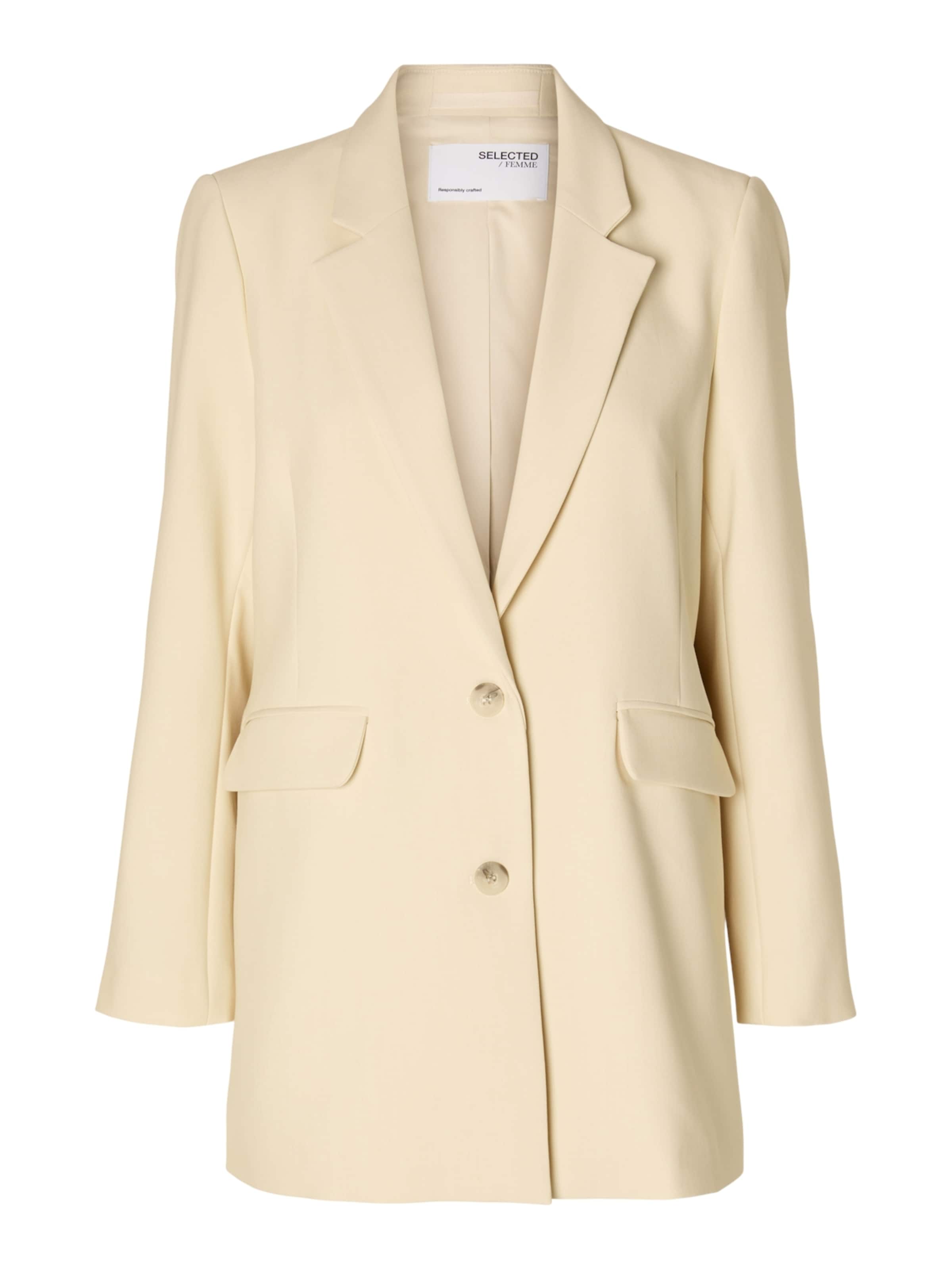 Blazer 'Rita' SELECTED en beige : devant