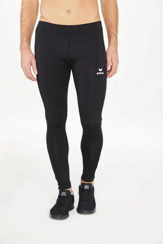 ERIMA Slim fit Workout Pants in Black: front