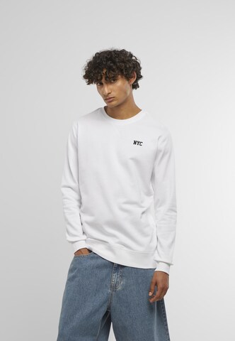 Mister Tee Sweatshirt 'NYC Wording' in Weiß