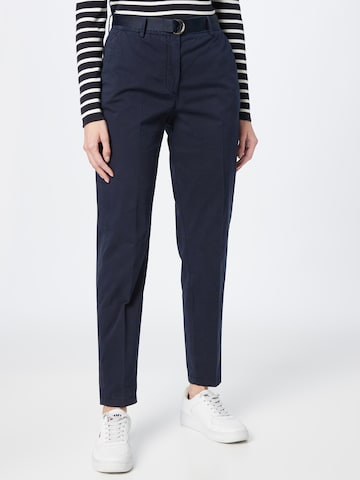 Effilé Pantalon chino TOMMY HILFIGER en bleu : devant