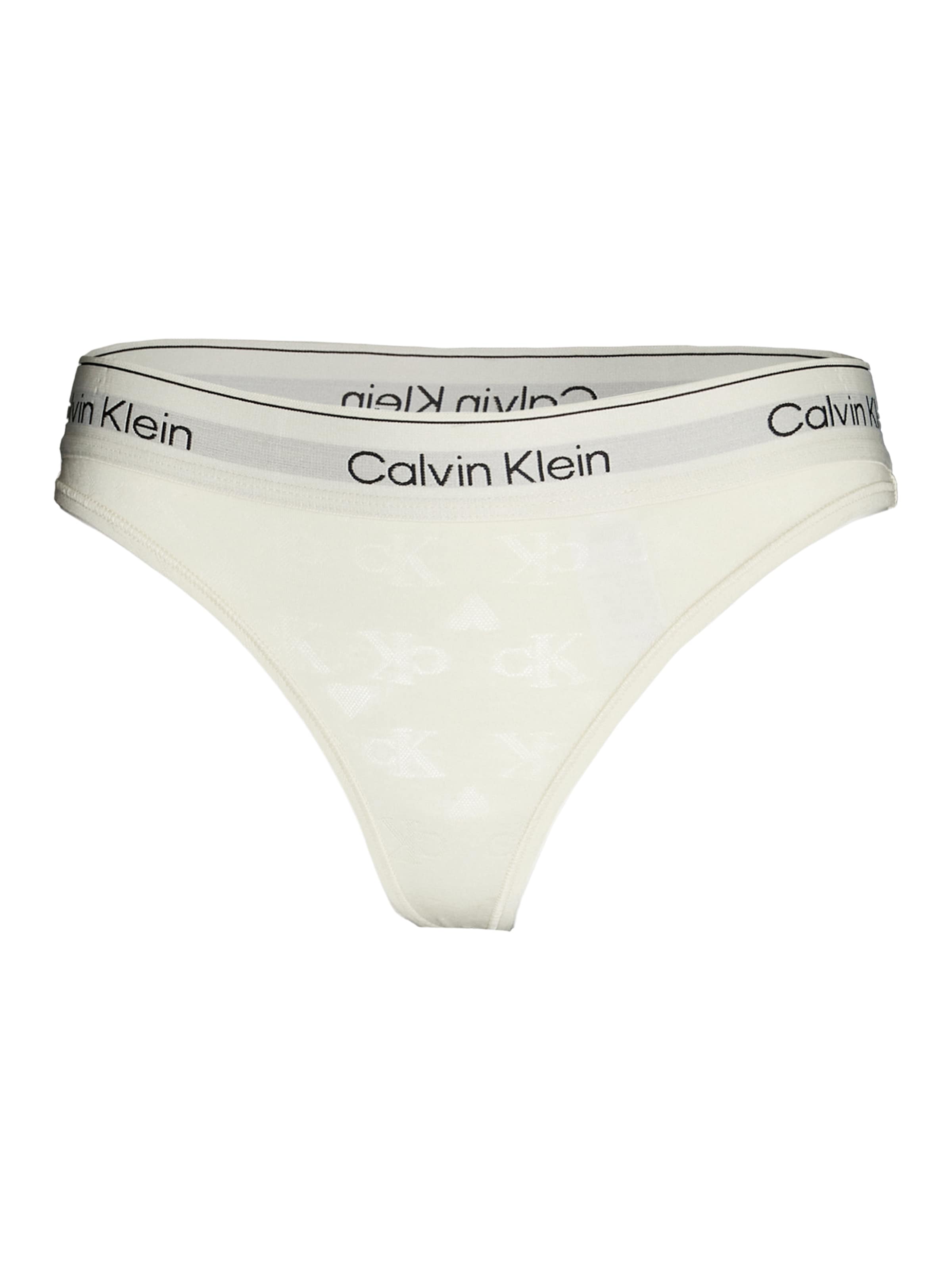 Calvin Klein Underwear Tanga – bílá: přední strana