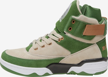 Baskets hautes Ewing en vert : devant