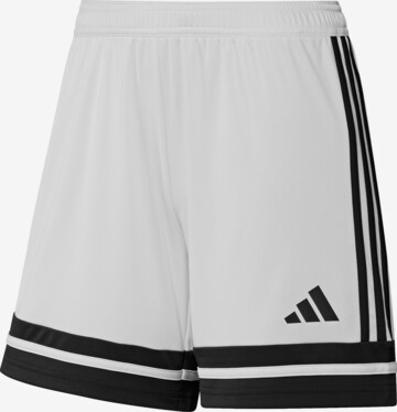 ADIDAS PERFORMANCE Workout Pants 'Squadra 25' in White: front