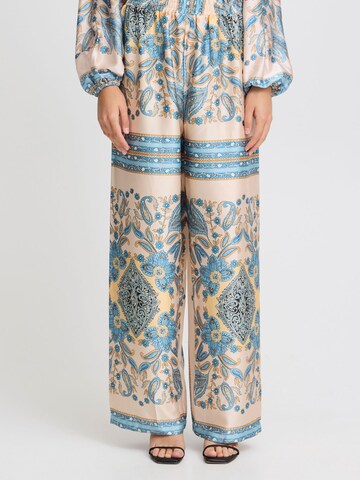 Wide leg Pantaloni di ICHI in blu: frontale