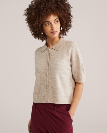 smėlio WE Fashion Kardiganas: priekis