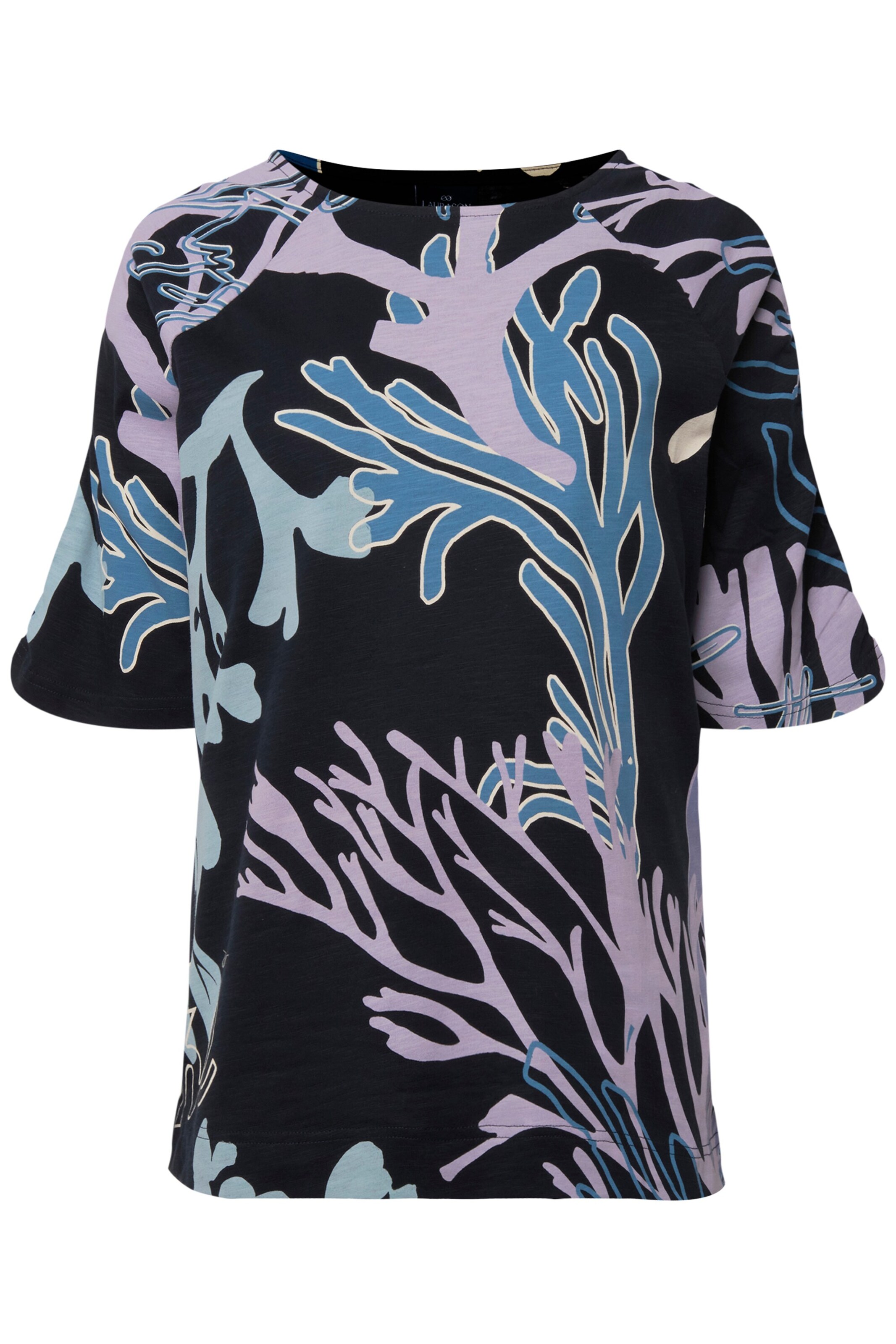 T-shirt LAURASØN en bleu : devant