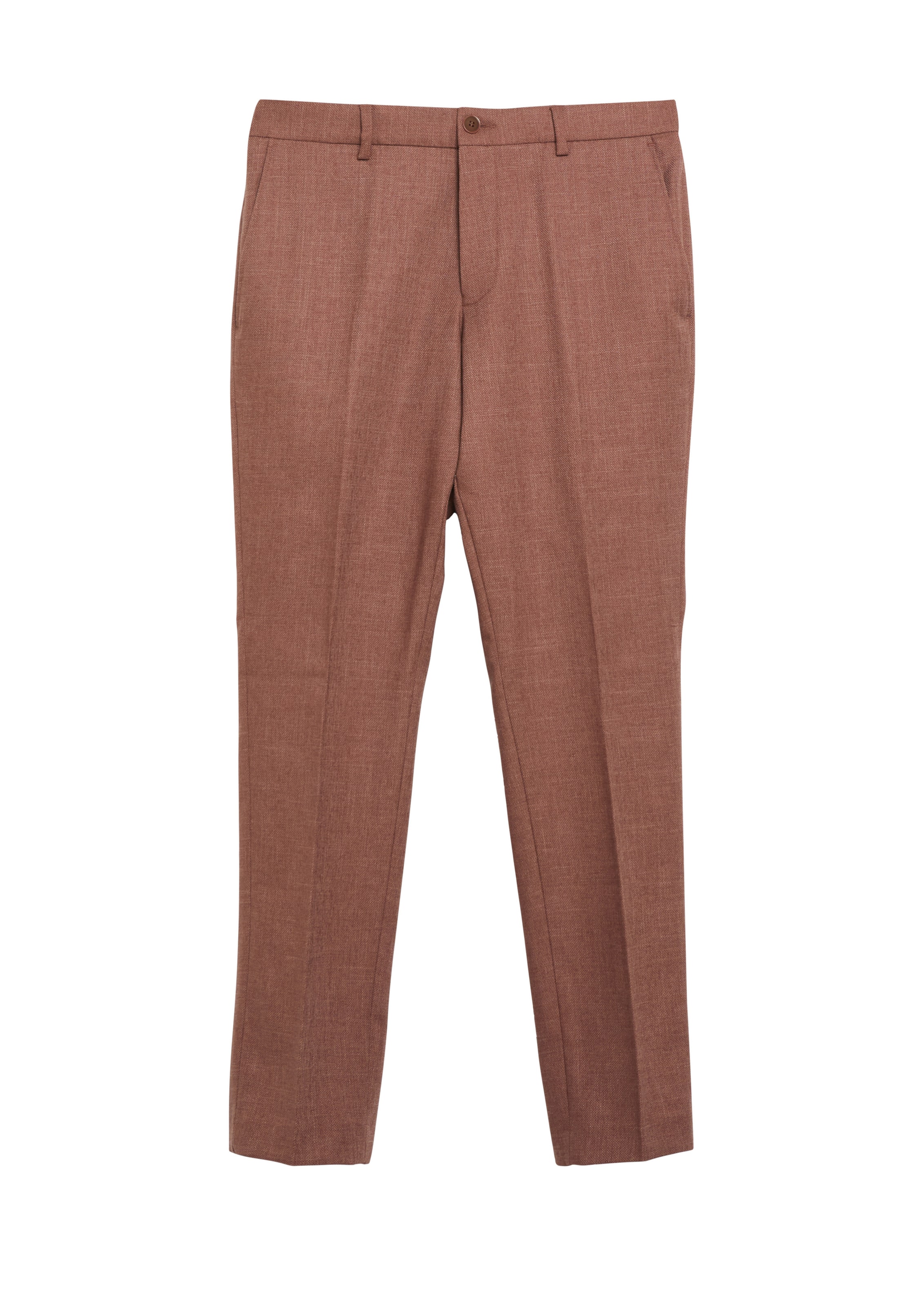 Regular Pantalon à plis 'S.OPure' s.Oliver en rouge : devant