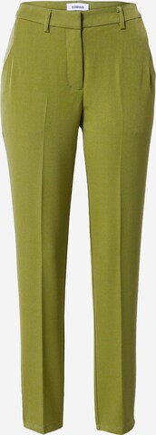 minimum Regular Trousers with creases 'HALLI' in Green: front