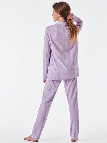 SCHIESSER Pyjama 'Pyjama Story' in Lila