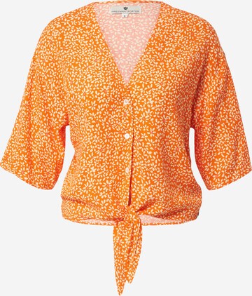 FREEMAN T. PORTER Blouse 'Boxina Ixia' in Oranje: voorkant