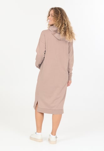 NOU Sweatshirtkleid 'Rala' in Braun