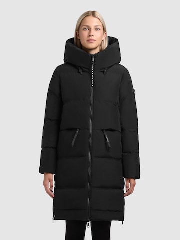 khujo Wintermantel 'Aroma2' in Zwart: voorkant