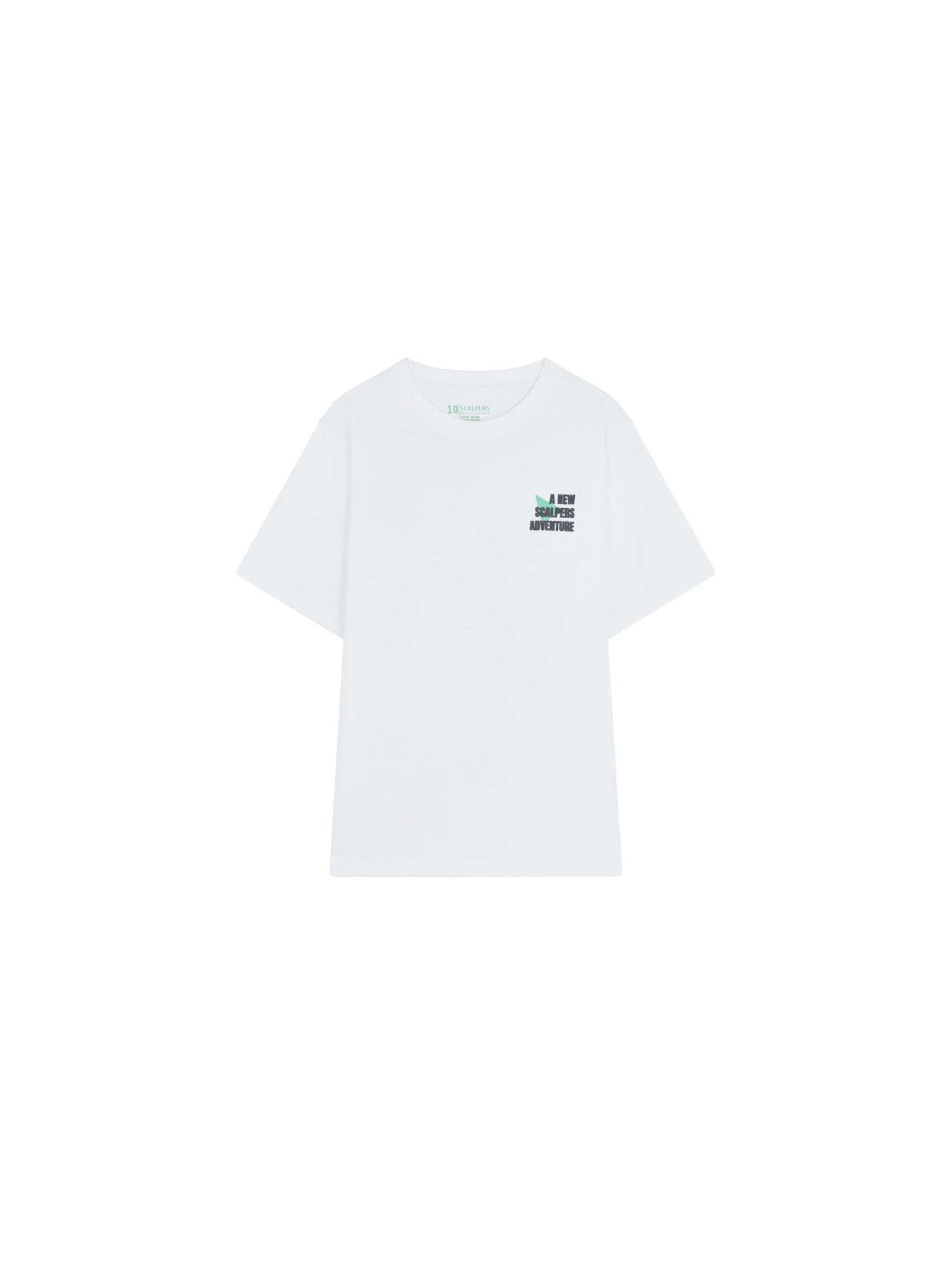 Scalpers Paita 'Scradartee' värissä valkoinen: etupuoli