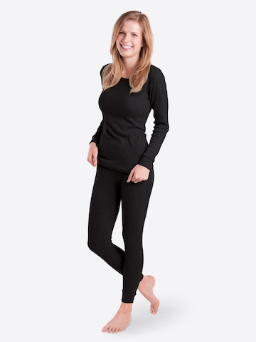 MT T-shirt Underwear Sets 'Thermo' in Black: front