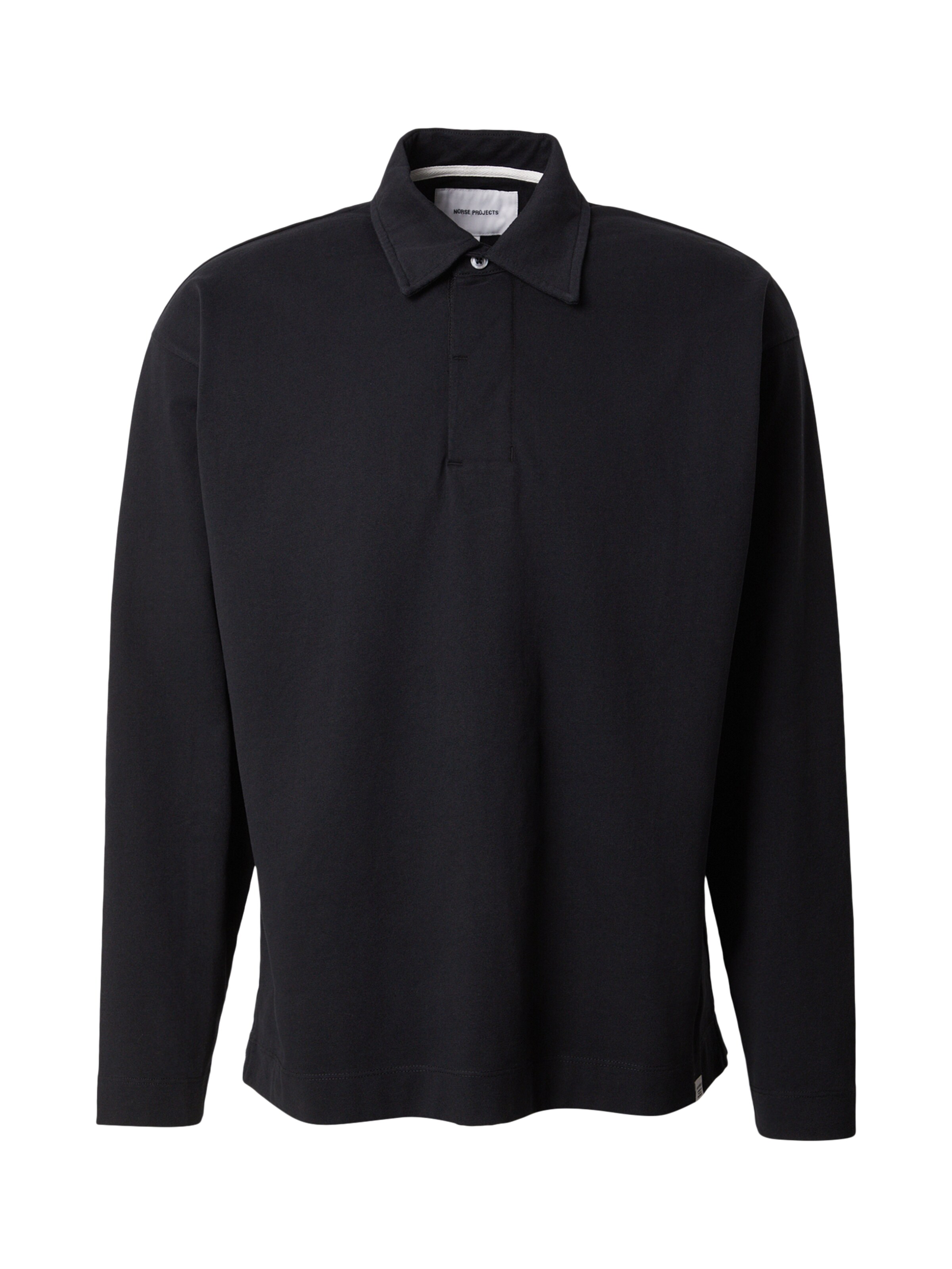 NORSE PROJECTS Футболка 'Isefjord' в Черный: спереди