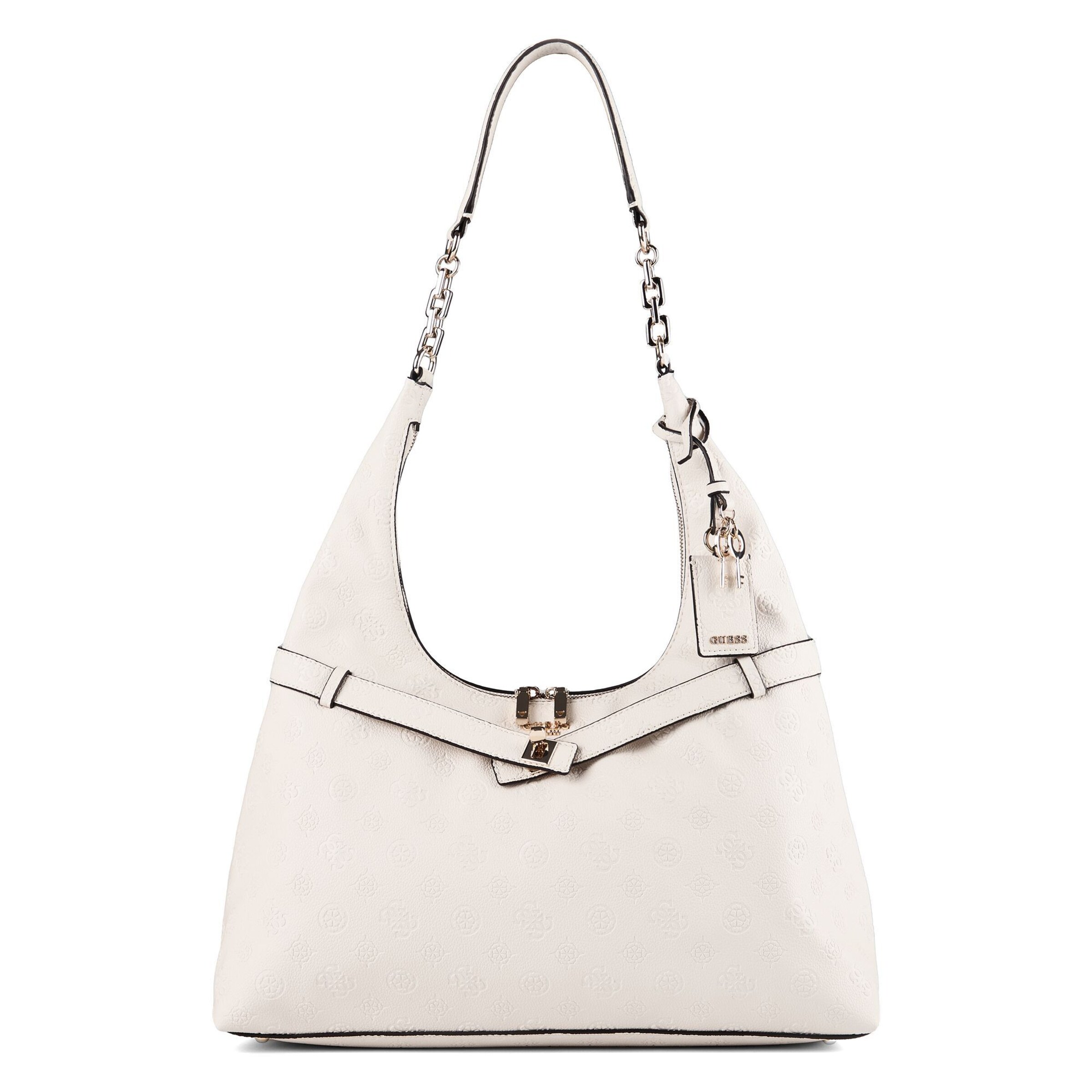 GUESS Schultertasche 'Ella' in Weiß: Vorderseite