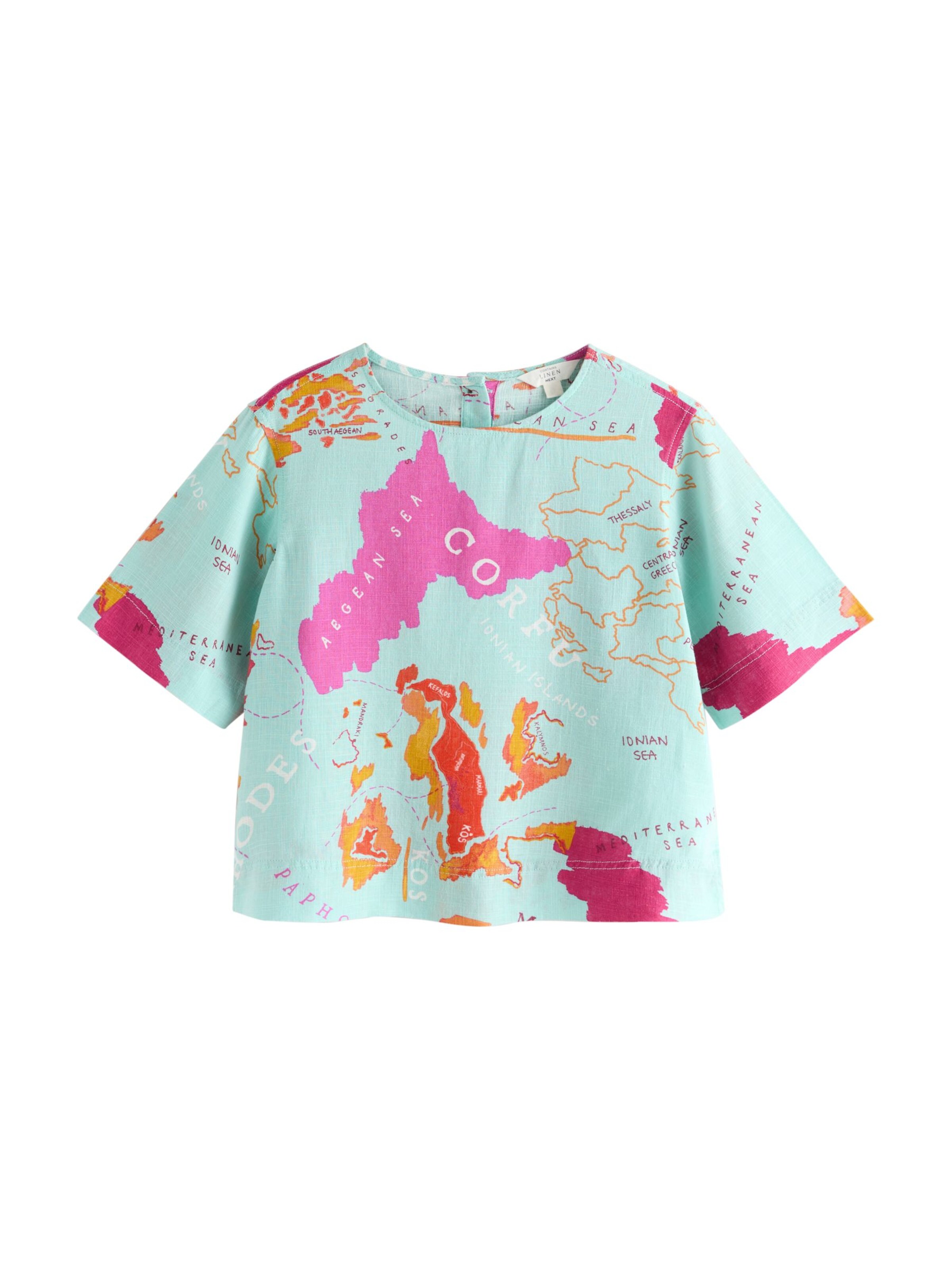 T-shirt Next en bleu : devant