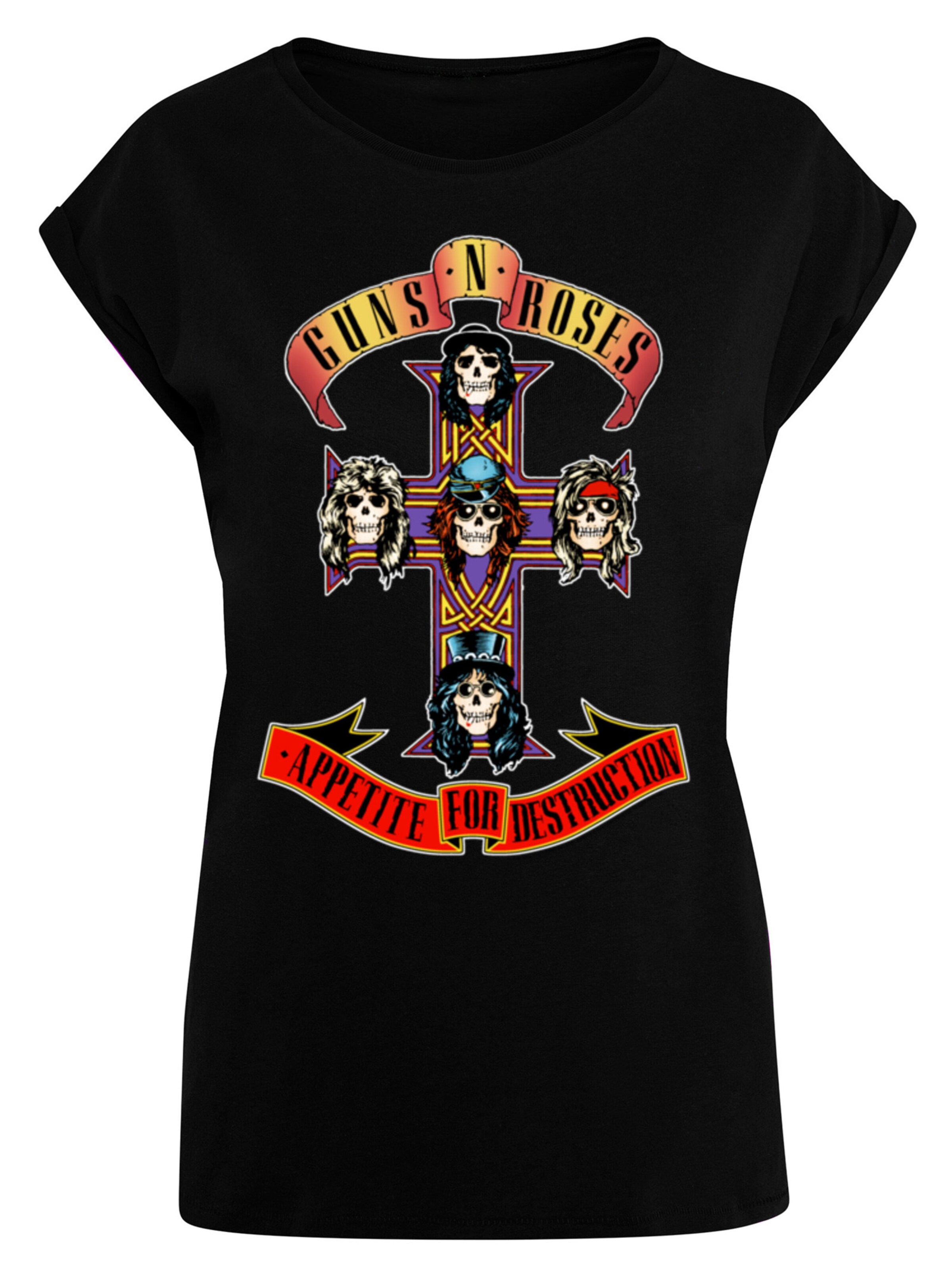 T-shirt F4NT4STIC en noir : devant