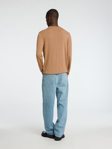 Pull-over SELECTED en marron