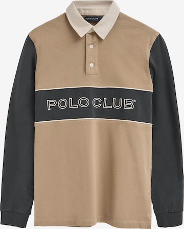 Polo Club Shirt in Brown: front