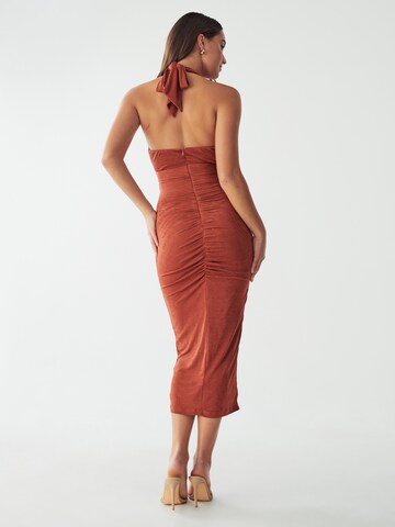 BWLDR Dress 'LIZETTE' in Brown: back