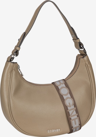 BOGNER Shoulder Bag 'Melene' in Grey: front