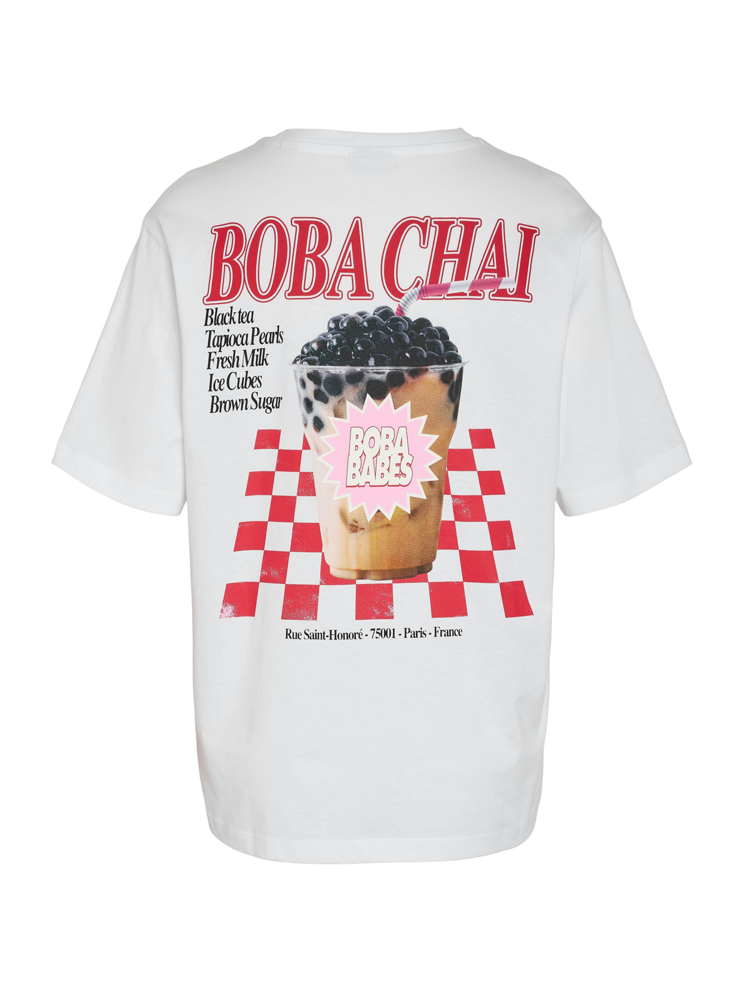 Noisy May Curve Shirt 'NMSPARKEL' in White