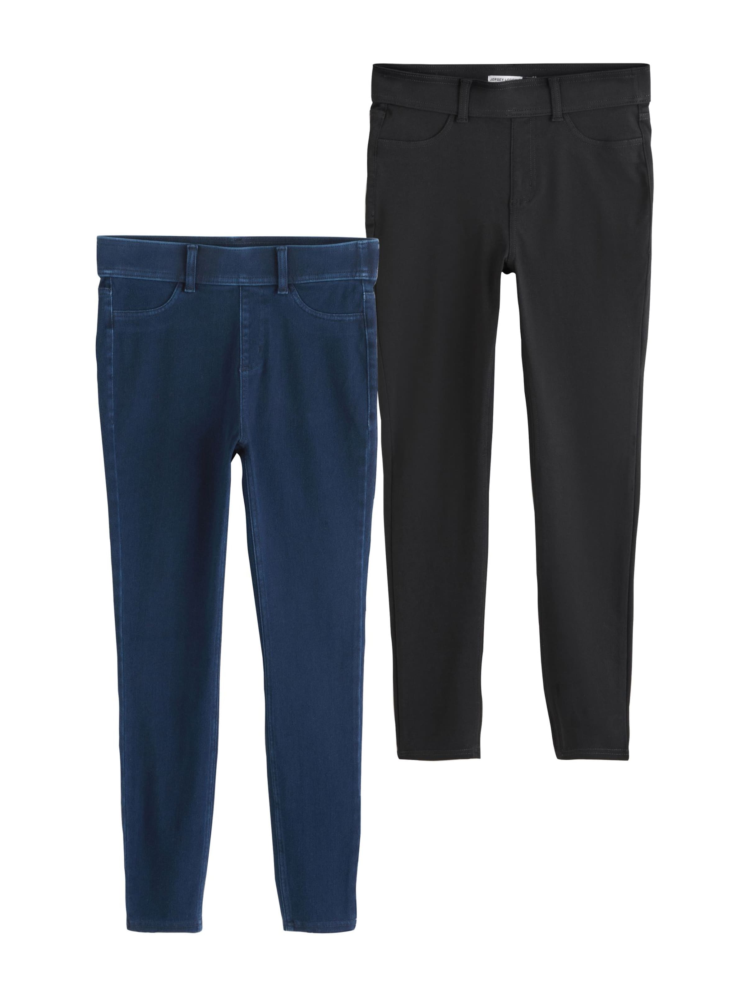 Next Jeggings en bleu foncé / noir, Vue avec produit