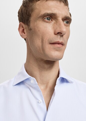 MANGO MAN Regular Fit Hemd 'Masnoub' in Blau