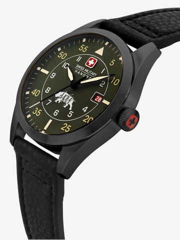 SWISS MILITARY HANOWA Analoog horloge 'Lead Ranger' in Zwart