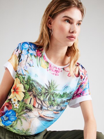 Tricou 'Hawaii' de la PRINCESS GOES HOLLYWOOD pe albastru