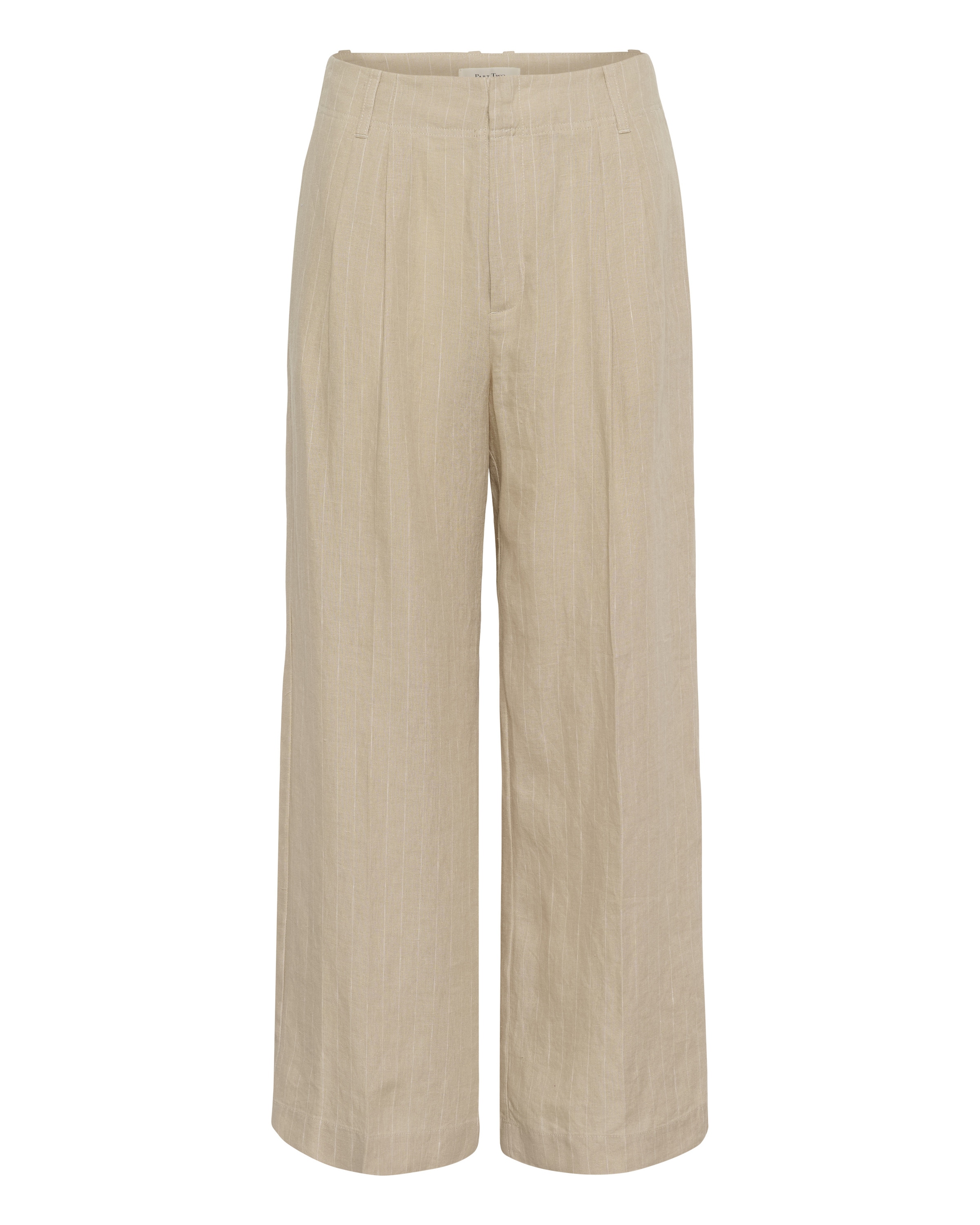 Part Two Wide Leg Hose 'AliyaPW' in Beige: Vorderseite