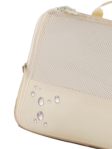 TRAVEL DUDE Reistas 'Packing Cubes Set 4 Teilig mit Kompression, Packwürfel, Packtaschen Set für Rucksack & Koffer' in Beige
