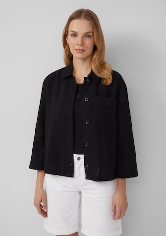 s.Oliver Blouse in Zwart: voorkant