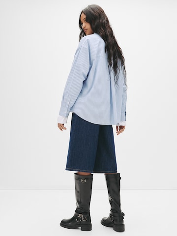 Chemisier Pull&Bear en bleu